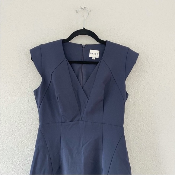 REISS Cap Sleeve Sheath Dress - Picture 4 of 8